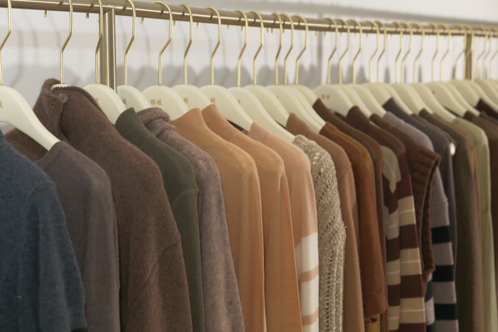 Earth tone knitwear